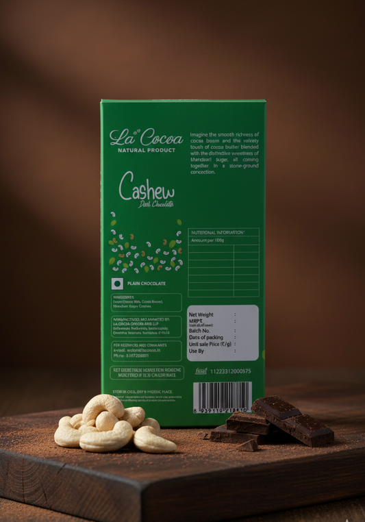 CASHEW CLASSIC: with 65% Bean-To-Bar Dark Chocolate