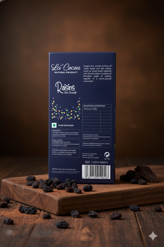 RAISIN ROYALE : With 65% Bean-To-Bar Dark Chocolate