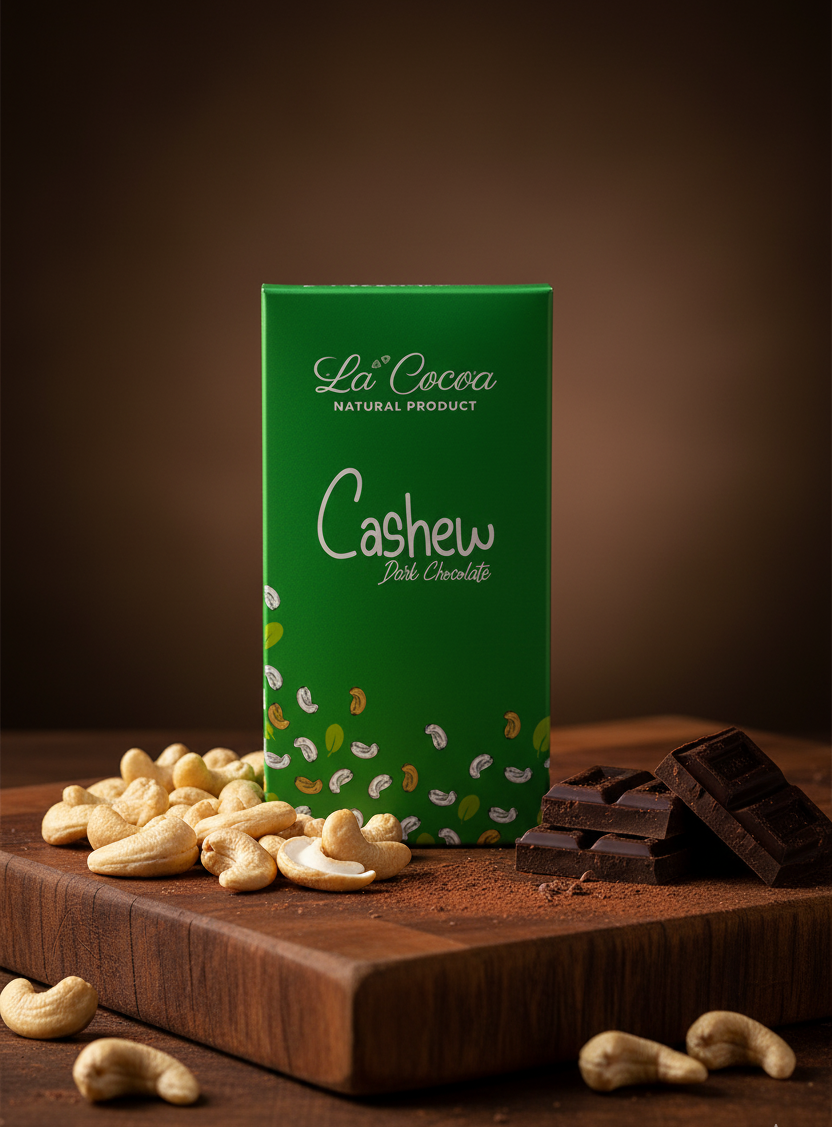 CASHEW CLASSIC: with 65% Bean-To-Bar Dark Chocolate