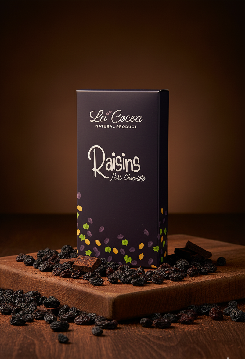 RAISIN ROYALE : With 65% Bean-To-Bar Dark Chocolate